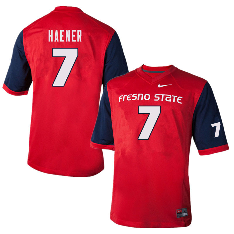 Men #7 Jake Haener Fresno State Bulldogs College Football Jerseys Sale-Red - Click Image to Close